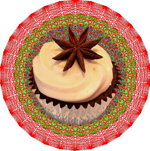 A 2-Dimensional representation of the exceptional Lie group E8, overlaid with a cupcake
